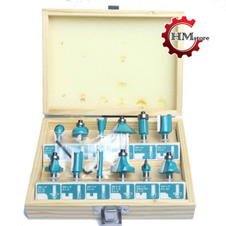 [100% chính hãg] Bộ mũi phay gỗ Total 6mm 6.3mm 12.7mm - Mũi phay alu, mũi phay gỗ, mũi soi chỉ, mũi soi 45 độ