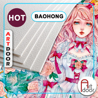 [ARTDOOR] Giấy vẽ màu nước BAOHONG 100% Cotton dày 200~300gsm (vân mịn Hot)