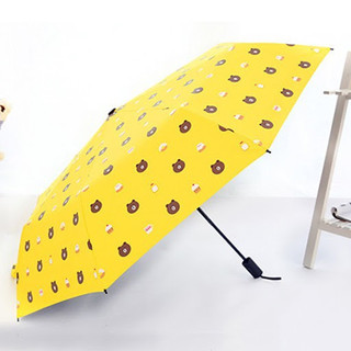 Cây dù hình gấu Brown dễ thương gấp gọn có thể mang đi chơi, đi làm, hay đi du lịch tránh nắng