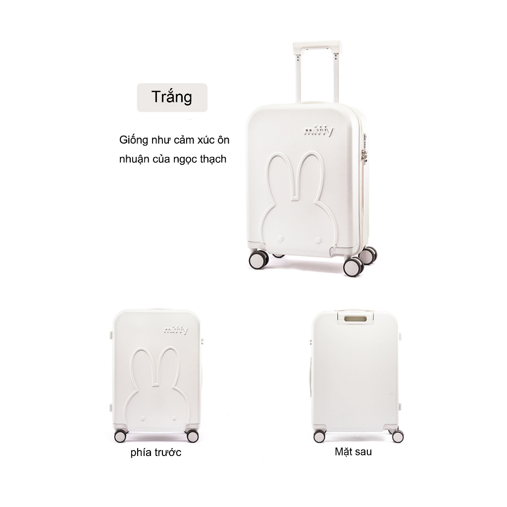 💥Size 20 và 24💥Vali Nhựa Dễ Thương Cho Bé Gái - Kiểu Sunny, Giá Rẻ