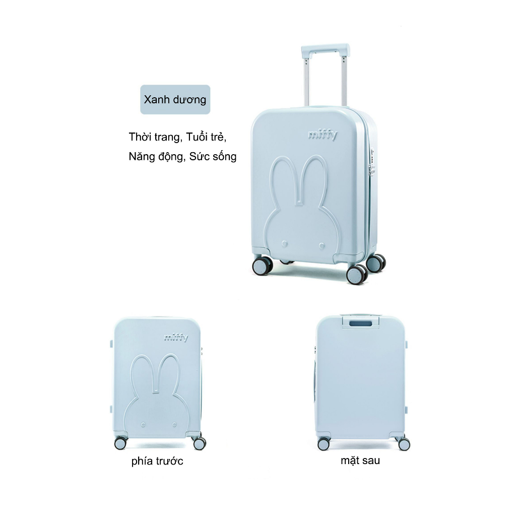 💥Size 20 và 24💥Vali Nhựa Dễ Thương Cho Bé Gái - Kiểu Sunny, Giá Rẻ