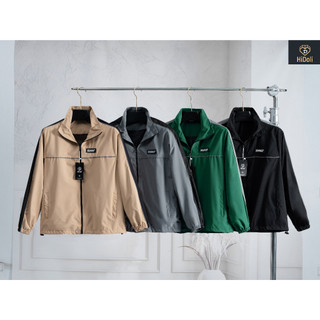 Áo khoác gió nam nữ 2 lớp manstore thiết kế sọc tay trẻ trung năng động chống nước, cản gió akg03