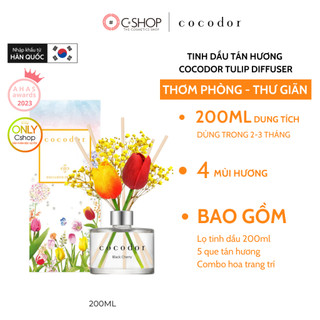 Tinh dầu tán hương Cocodor tulip diffuser 200ml thơm phòng, tỏa hương thư giãn_Mỹ phẩm Hàn Quốc chính hãng