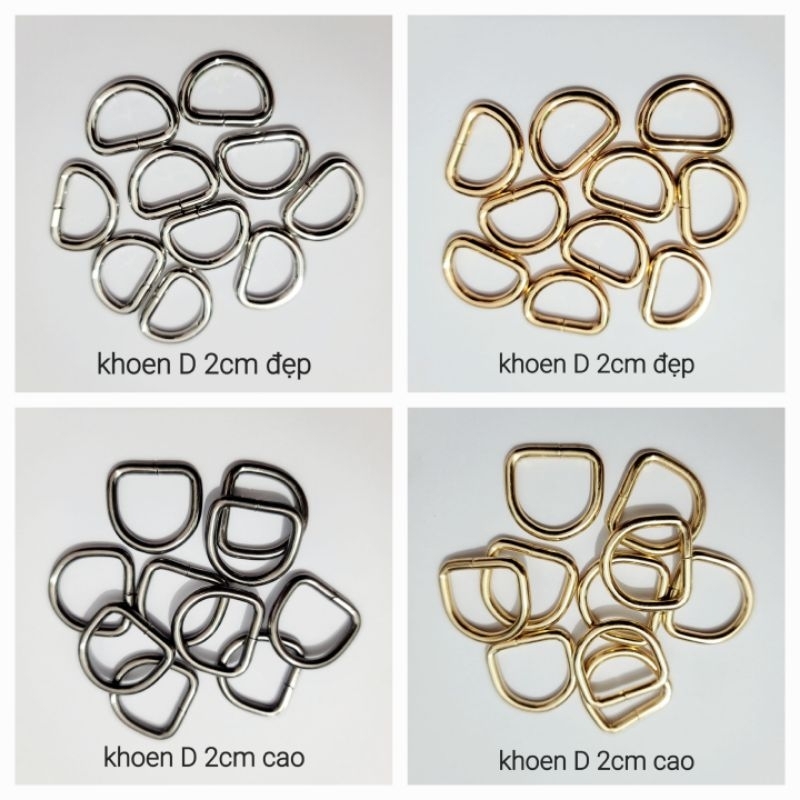 10 cái khoen D 2cm lùn