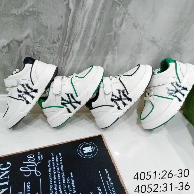 GIÀY THỂ THAO NY SIÊU NHẸ CHO BÉ TRAI, BÉ GÁI CÓ QUAI DÁN FOM NHỎ