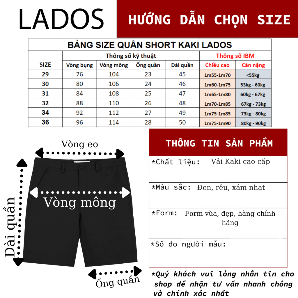 Quần short đùi kaki nam lưng chun có dây rút cao cấp LADOS-24103 thoáng mát, form đẹp, trẻ trung