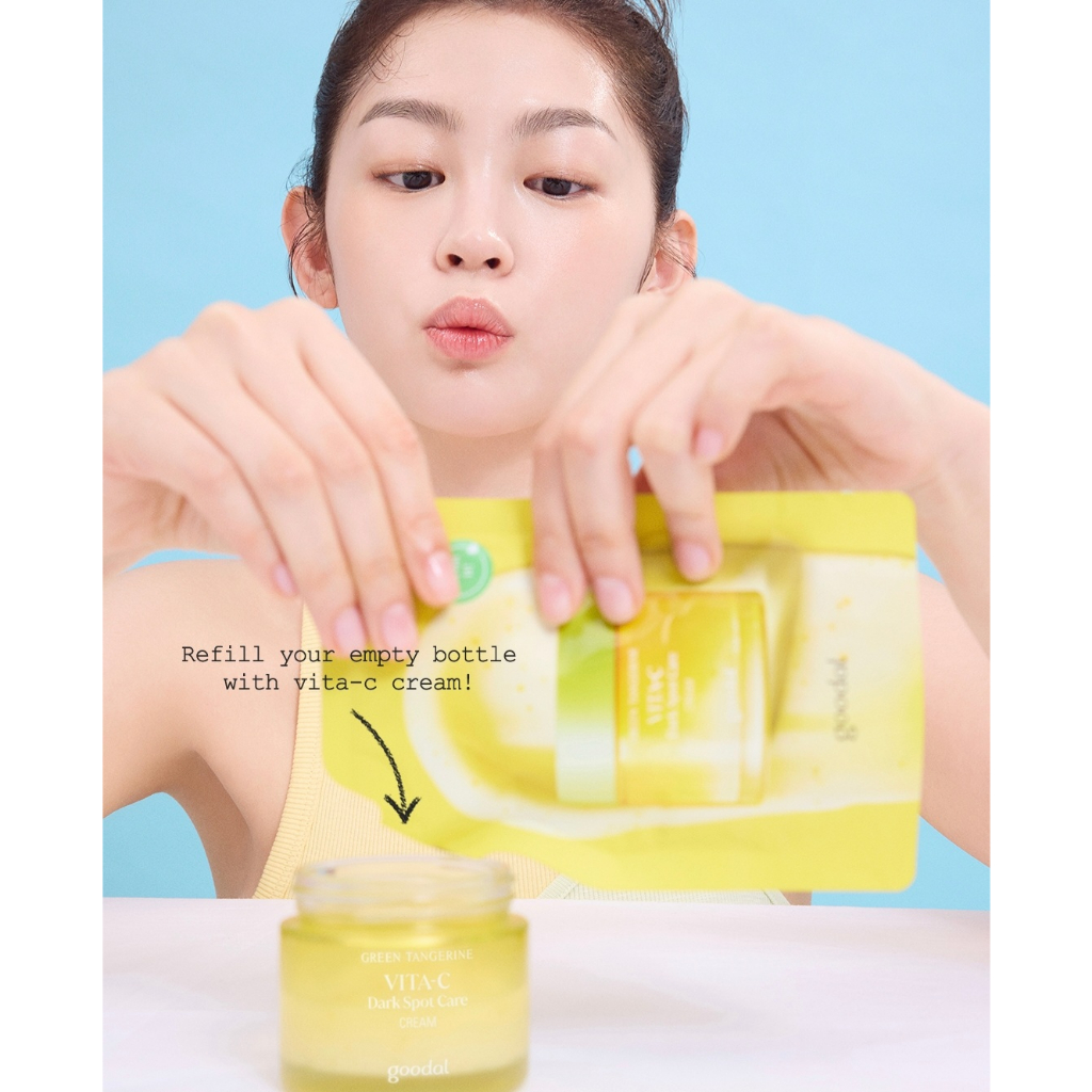 Kem dưỡng trắng Goodal Green Tangerine Vita C Dark Spot Care Cream