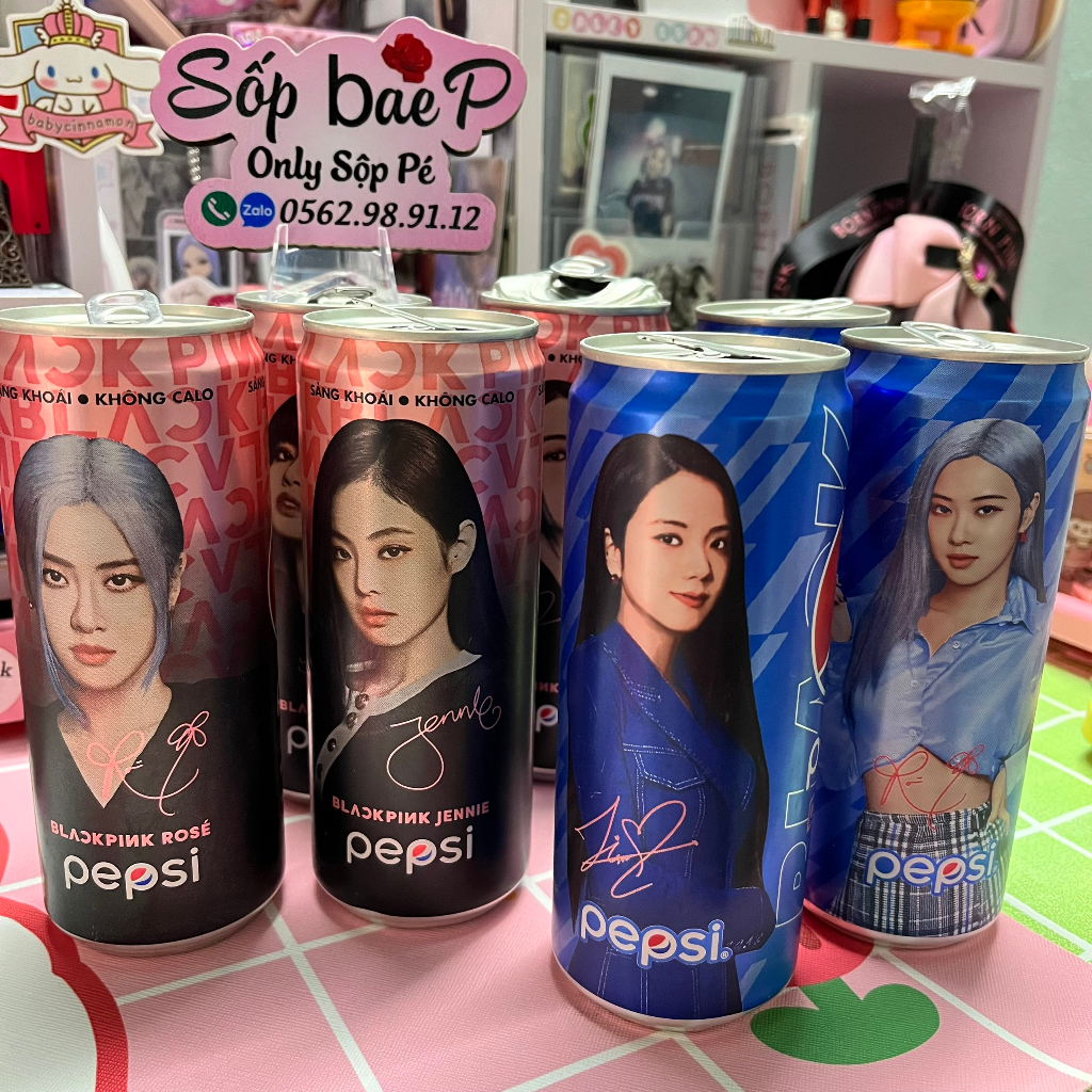 LON RỖNG PEPSI x BLACKPINK _Lon rỗng không nước, nằm trong đợt collab của BP với Pepsi