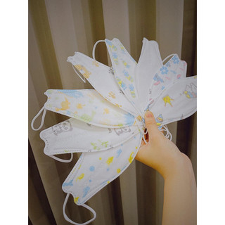 Combo 50c khẩu trang 4d kf94 trẻ em unimask cho bé 3-8 tuổi
