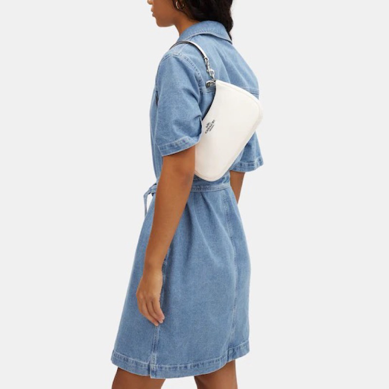 Túi coach teri màu trắng