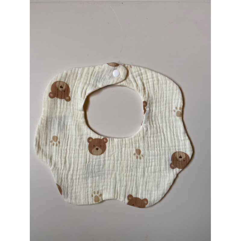 Yếm xô cho bé - Yếm tròn xoay 360 độ vải xô muslin cao cấp