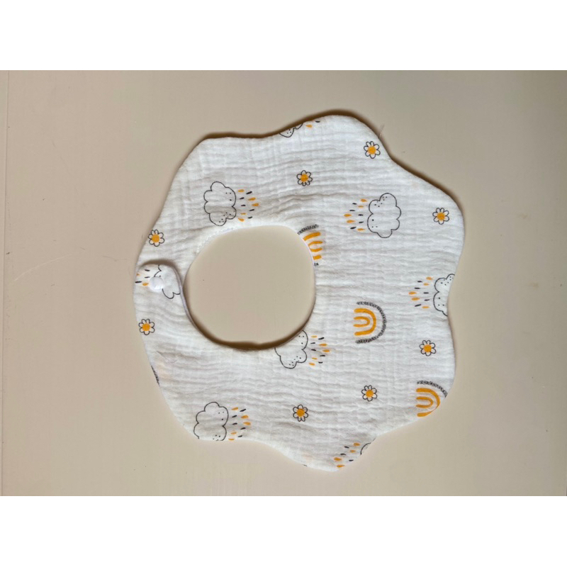 Yếm xô cho bé - Yếm tròn xoay 360 độ vải xô muslin cao cấp