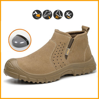 ( Mũi, Đế Thép)Giày Bảo Hộ Lao Động BH15,Giày Công Trường-Giày thể thao nam cổ cao - Giày Leo Núi Nam SpTBH15