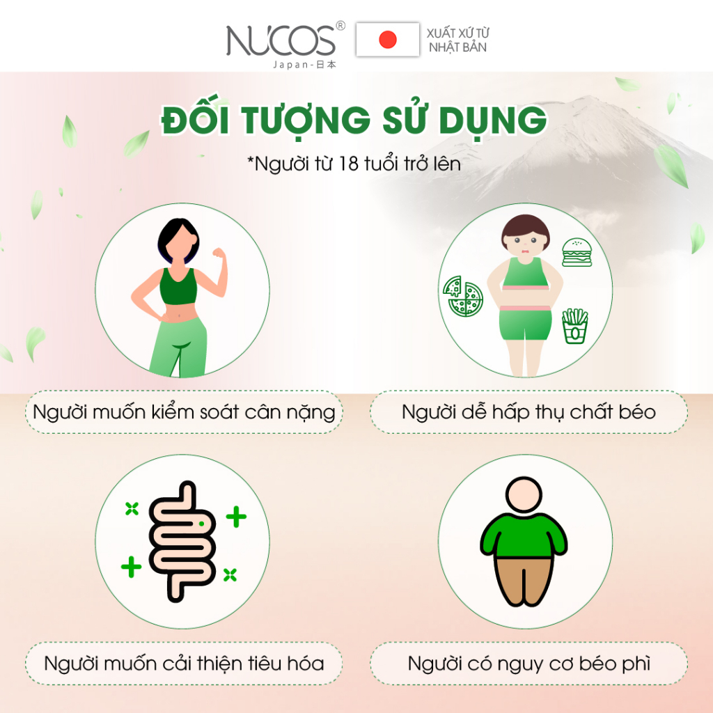 Liệu trình detox giảm hấp thụ chất béo Nucos Detox Enzyme 3 hộp x 30 chai x 30ml