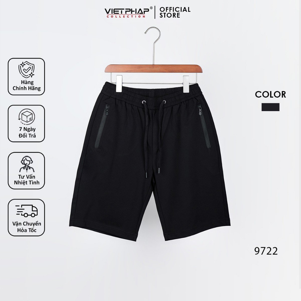 Quần Short thun cao cấp VIỆT PHÁP/ Form Basic - chất liệu cotton thoáng mát co dãn tốt 9227