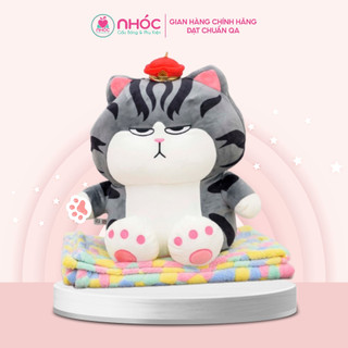 Gối mền Mèo hoàng thượng lông mịn Bông Cao Cấp - NHÓC