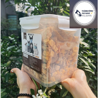 Thức ăn đông khô thịt sấy khô lishin - chính hãng - hỗn hợp 11 vị cho chó mèo - nguyên hộp 670g