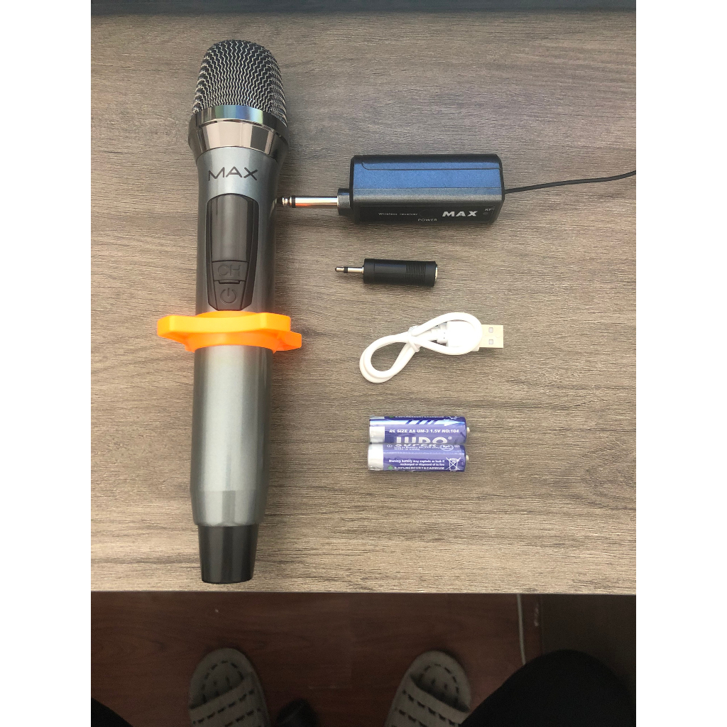 Micro Không Dây Karaoke Max 19, Model 2023, Màn Hình LED, Chống Hú Tốt, Hát Nhẹ, Sóng Mạnh, Âm Thanh Cực Hay