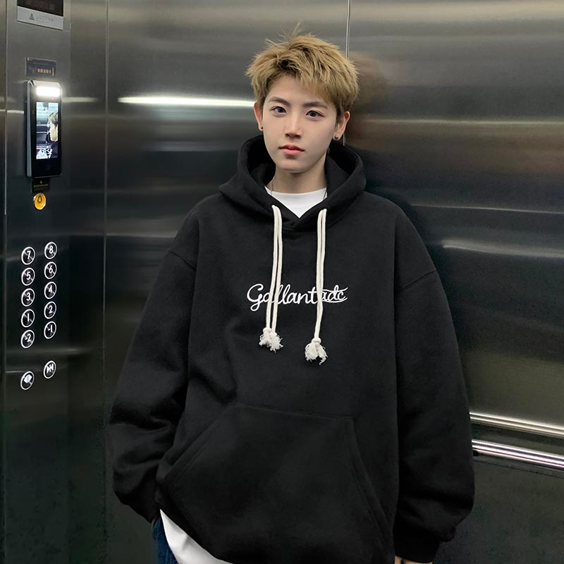 Áo hoodie nam form rộng có mũ 2 lớp, áo nỉ nam có mũ kèm 2 dây thời trang trẻ trung mặc đi chơi đi học mùa đông 2023