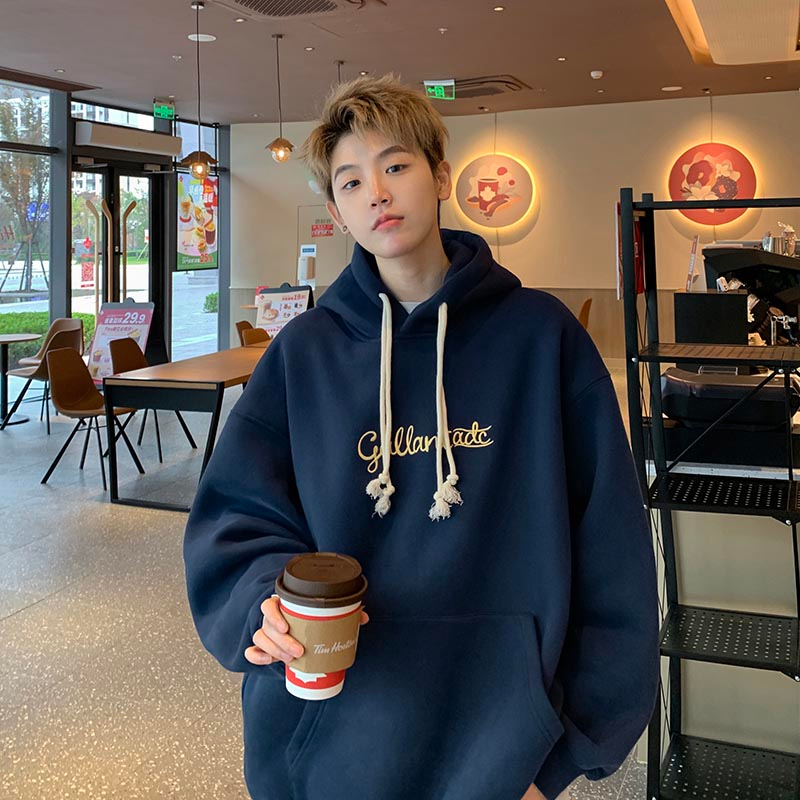 Áo hoodie nam form rộng có mũ 2 lớp, áo nỉ nam có mũ kèm 2 dây thời trang trẻ trung mặc đi chơi đi học mùa đông 2023