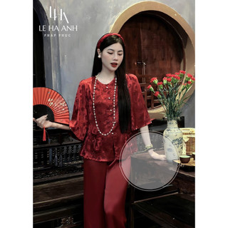 Bigsize Set lam pháp phục gấm hoa đi chùa sang trọng 55-95kg