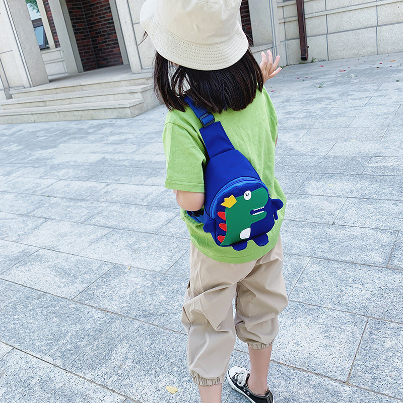 Túi đeo chéo cho bé đựng đồ dùng của bé hình khủng long, túi trẻ em mini đi chơi – du lịch siêu yêu, ngộ nghĩnh