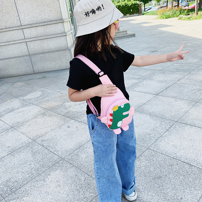 Túi đeo chéo cho bé đựng đồ dùng của bé hình khủng long, túi trẻ em mini đi chơi – du lịch siêu yêu, ngộ nghĩnh