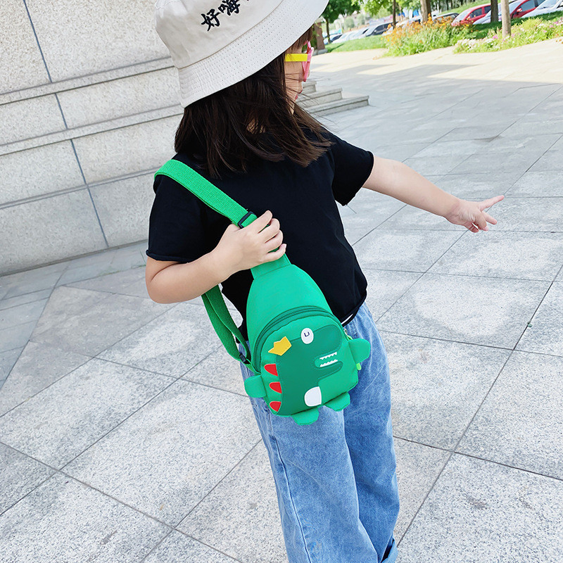 Túi đeo chéo cho bé đựng đồ dùng của bé hình khủng long, túi trẻ em mini đi chơi – du lịch siêu yêu, ngộ nghĩnh