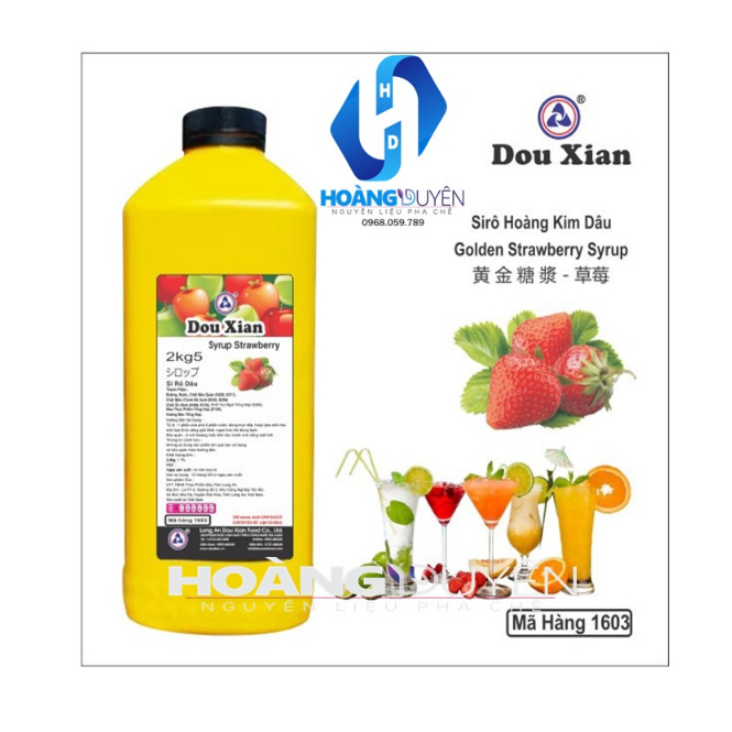 Siro Hoàng Kim Trái Cây Douxian 2,5kg
