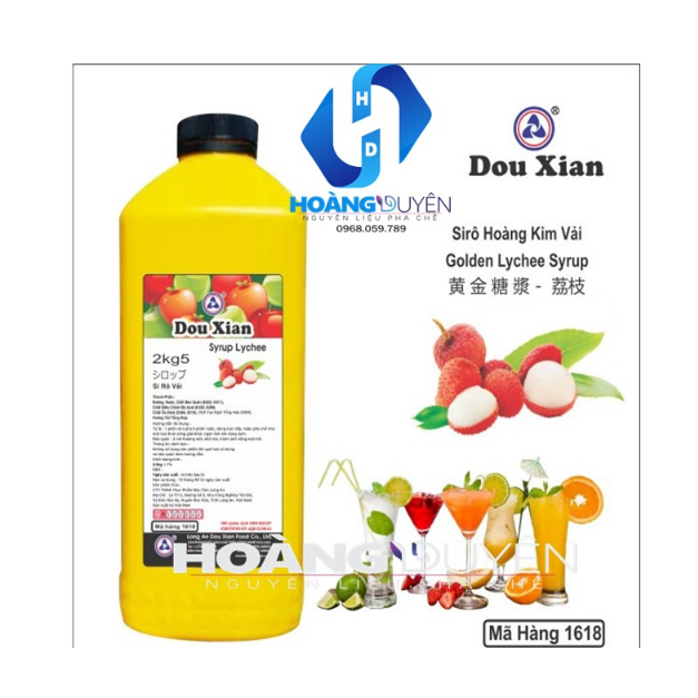 Siro Hoàng Kim Trái Cây Douxian 2,5kg
