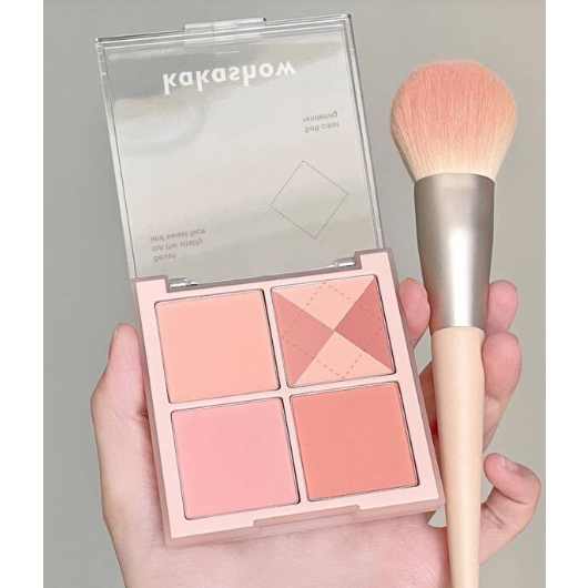 Phấn má hồng màu hồng baby hot trend, phấn má màu cam đào