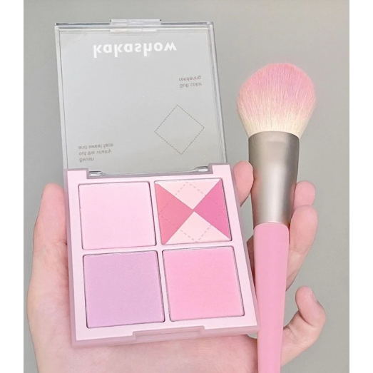 Phấn má hồng màu hồng baby hot trend, phấn má màu cam đào