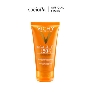 Kem Chống Nắng Dưỡng Da Cho Da Dầu, Không Nhờn Rít VICHY Ideal Soleil Mattifying Face Fluid Dry Touch SPF50 PA+++ 50ml