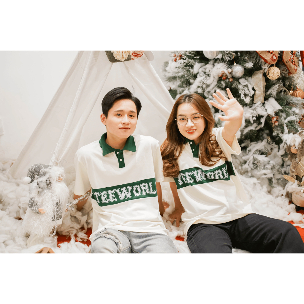 Áo Polo Local Brand Teeworld Basic Màu Kem