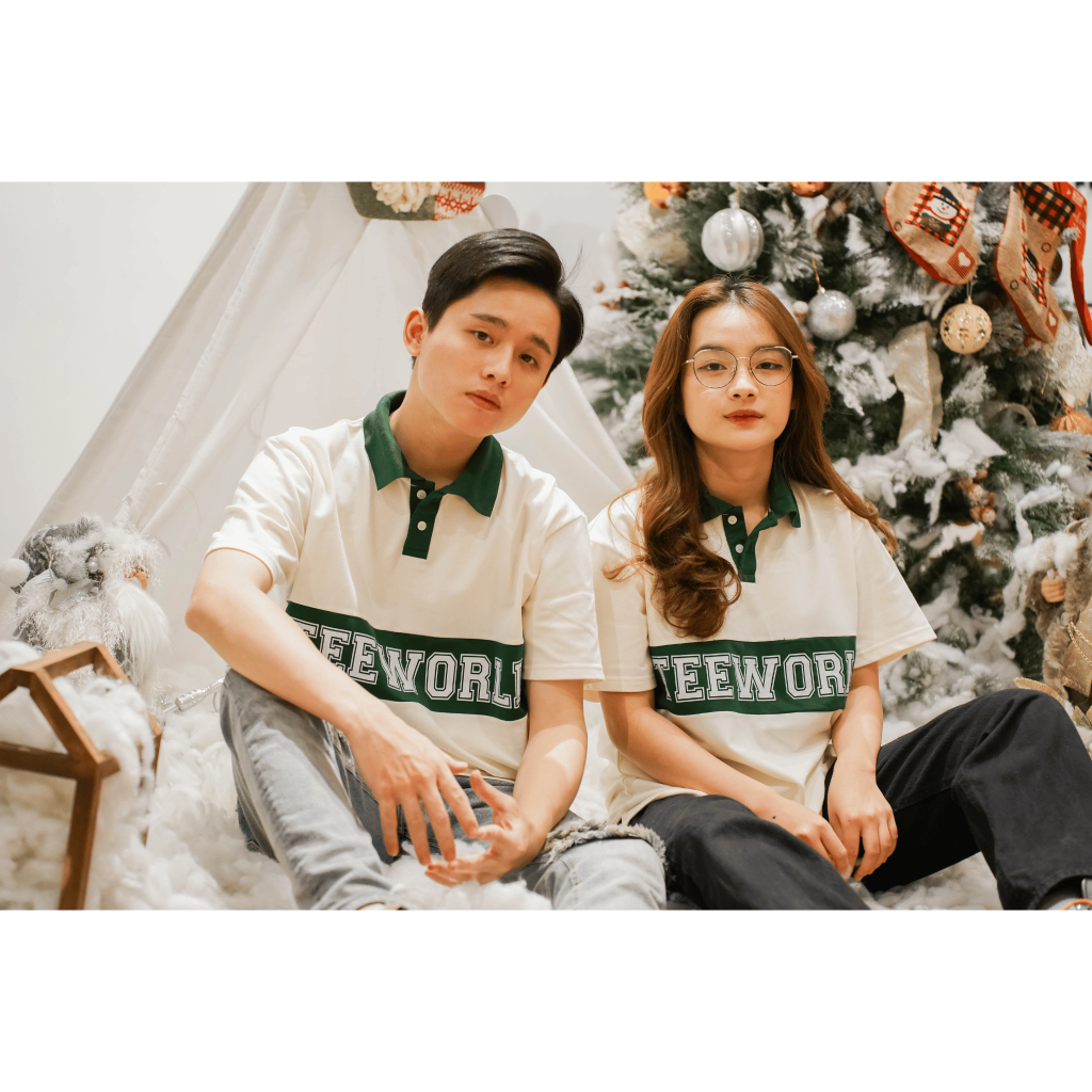 Áo Polo Local Brand Teeworld Basic Màu Kem