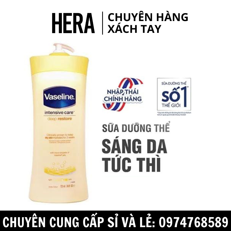 Sữa dưỡng thể Vaseline Intensive Care Deep Restore 725ml