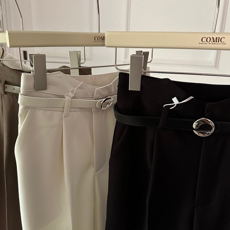 Quần baggy kèm belt comic