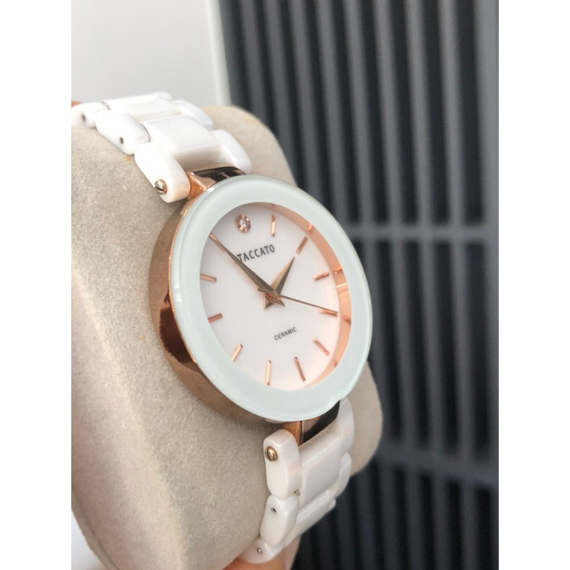 ĐỒNG HỒ NỮ STACCATO DÂY ĐÁ CERAMIC