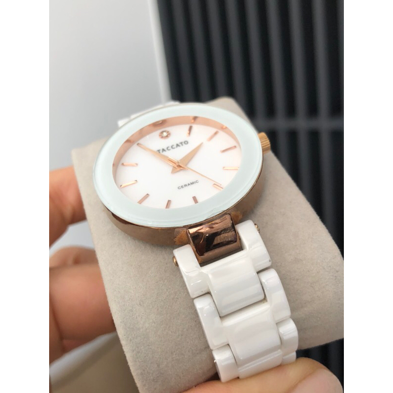 ĐỒNG HỒ NỮ STACCATO DÂY ĐÁ CERAMIC