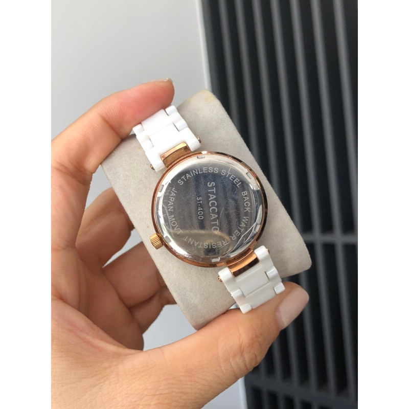ĐỒNG HỒ NỮ STACCATO DÂY ĐÁ CERAMIC