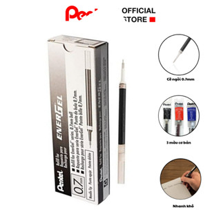Hộp 12 Ruột Bút Pentel Energel LR7 Ngòi 0.7mm Mực An Toàn Cho Sức Khỏe | Nhanh Khô 1/3 Giây