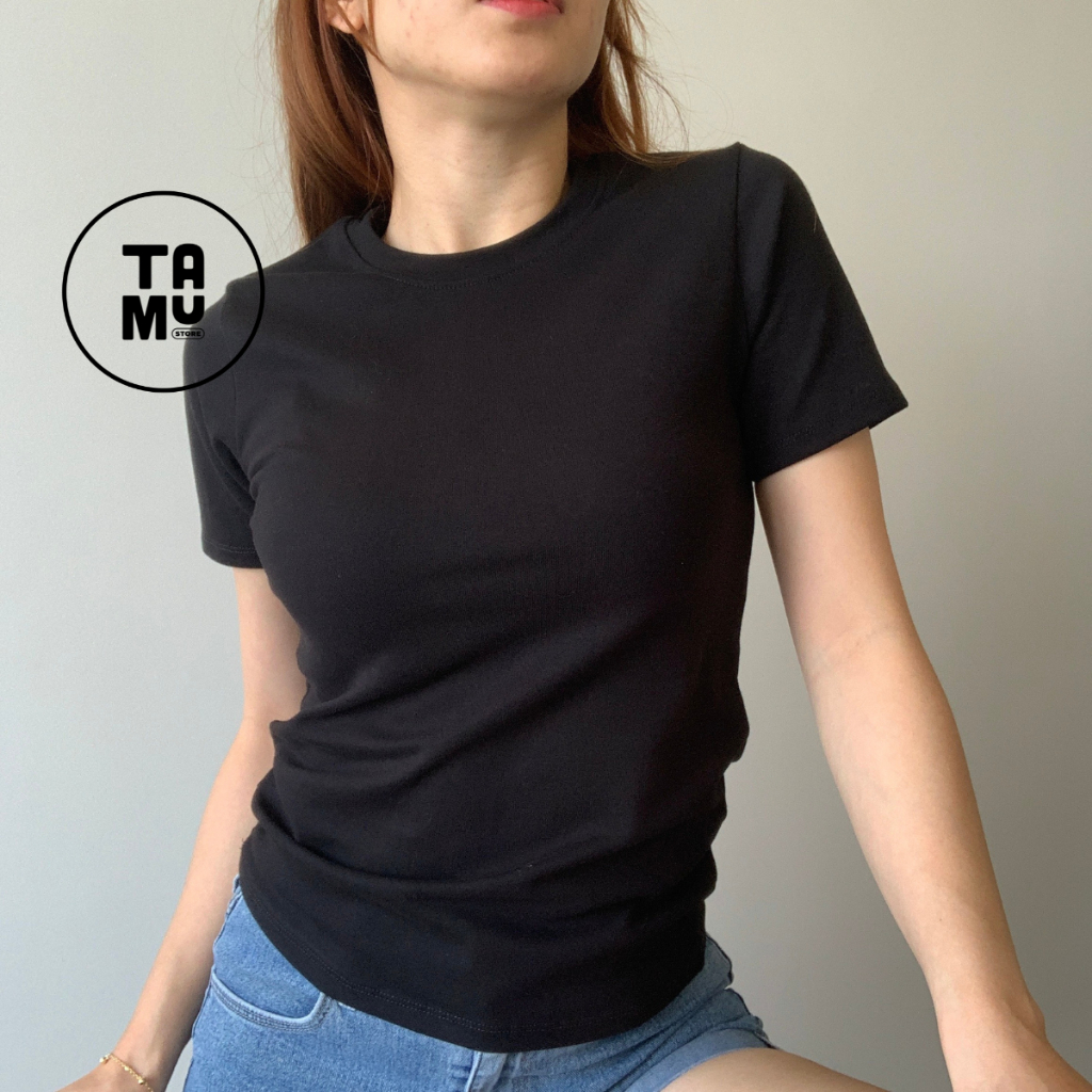 Áo trơn ôm body baby tee nhiều màu sắc TaMu - Store- AT01