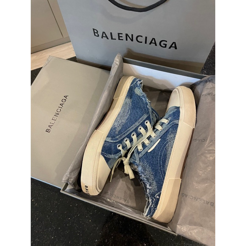 Balenciaga Denim Mule Sneaker - Đầy đủ phụ kiện