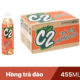 Thùng 24 chai hồng trà đào C2 455ml