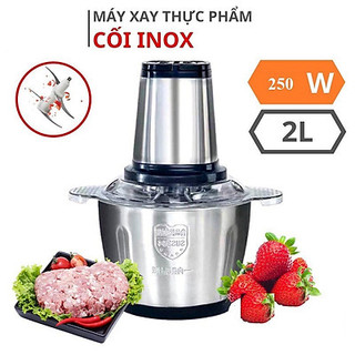 Máy xay thịt, máy xay đa năng, công suất 250W, cối inox304, 4 lưỡi dao sắc bén