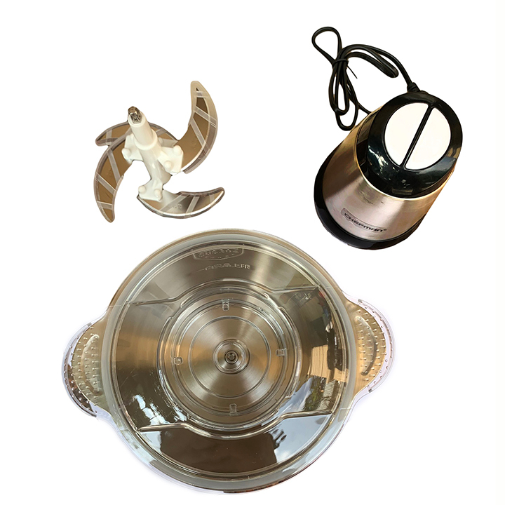 Máy xay thịt, máy xay đa năng, công suất 250W, cối inox304, 4 lưỡi dao sắc bén