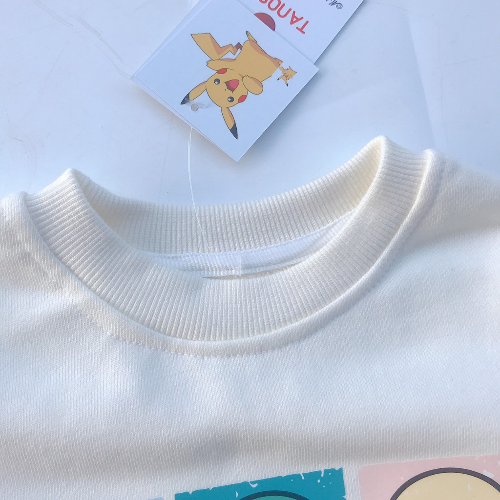 Áo nỉ cho bé Medokids, áo nỉ dài tay chất da cá họa tiết hàng xuất 2023 từ 10-25kg