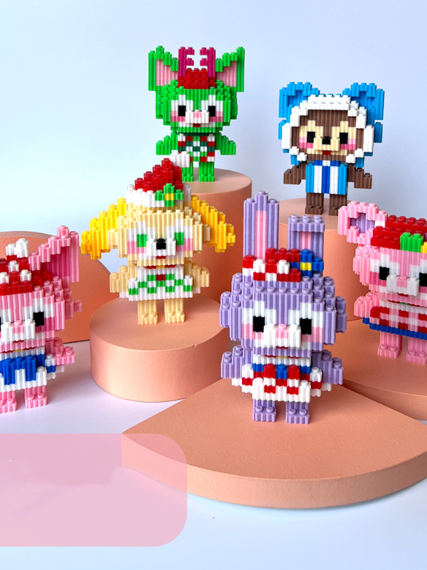 Mô Hình Lắp Ráp Mini 3D Cute Cho Bé Đồ Chới , Khối Lego xếp hình giúp bé phát triển trí tuệ Nhân Vật