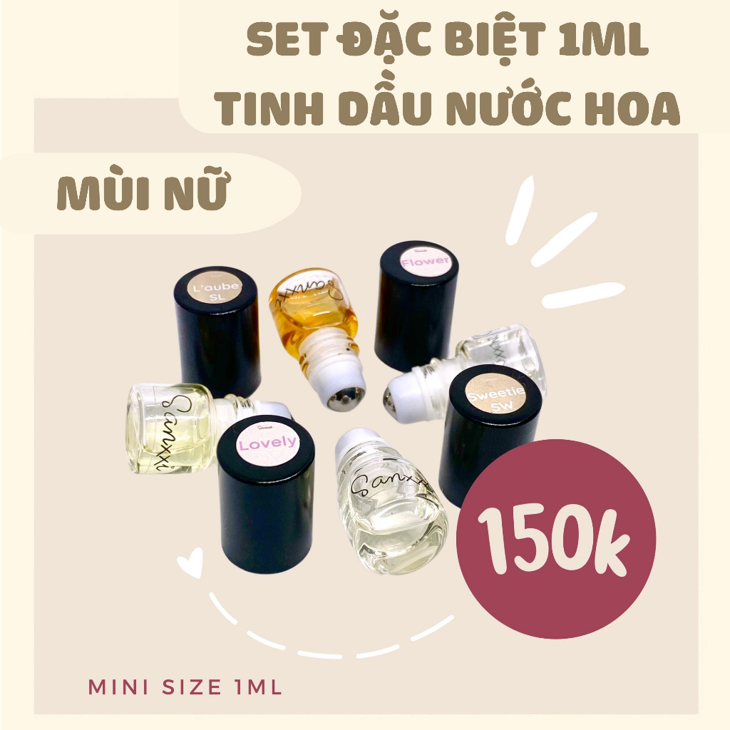 SET ĐẶC BIỆT - TINH DẦU NƯỚC HOA MINI