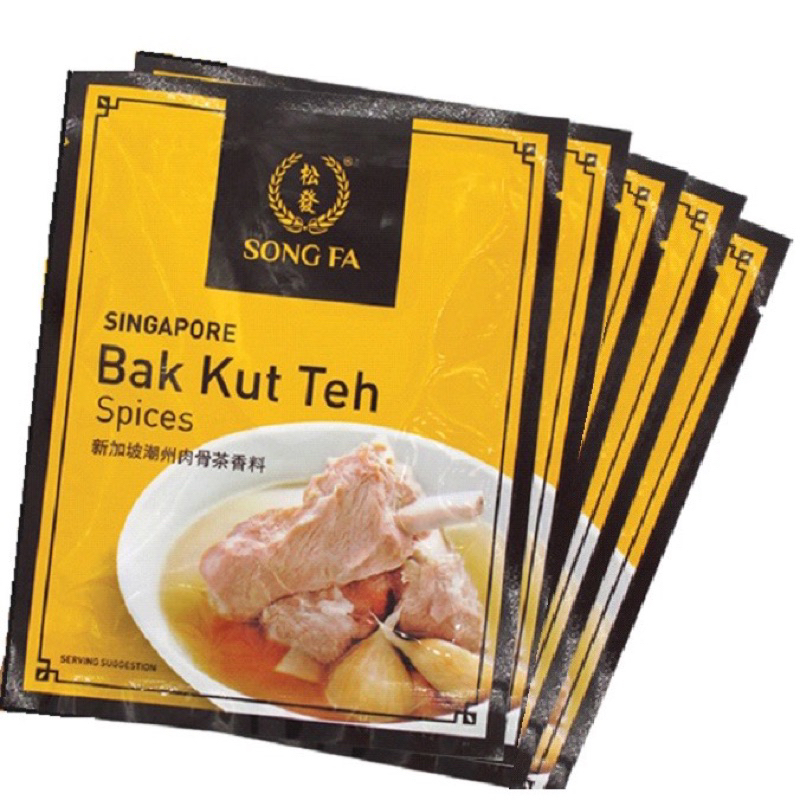 Gói gia vị nấu Bakuteh hãng Songfa, A1,Newmoon, Seah’s Singapore